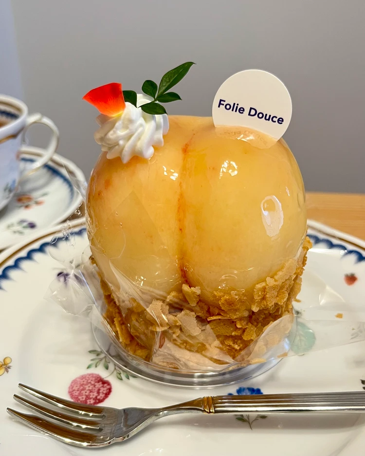 【広島｜patisserie Folie Douce】桃好きなら一度は食べたい♡まるごと桃のご褒美タルト✨_3_1