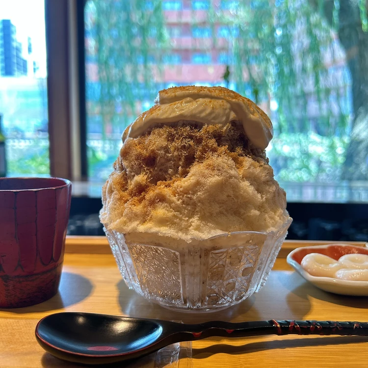 クリームあんみつのかき氷