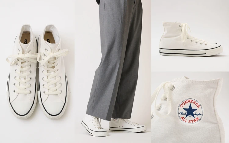 【コンバース】生まれ変わったオールスター HIがビジュもはき心地も最高だった!スニーカーの選び方も【きれいめ派の通勤・休日スニーカー】
