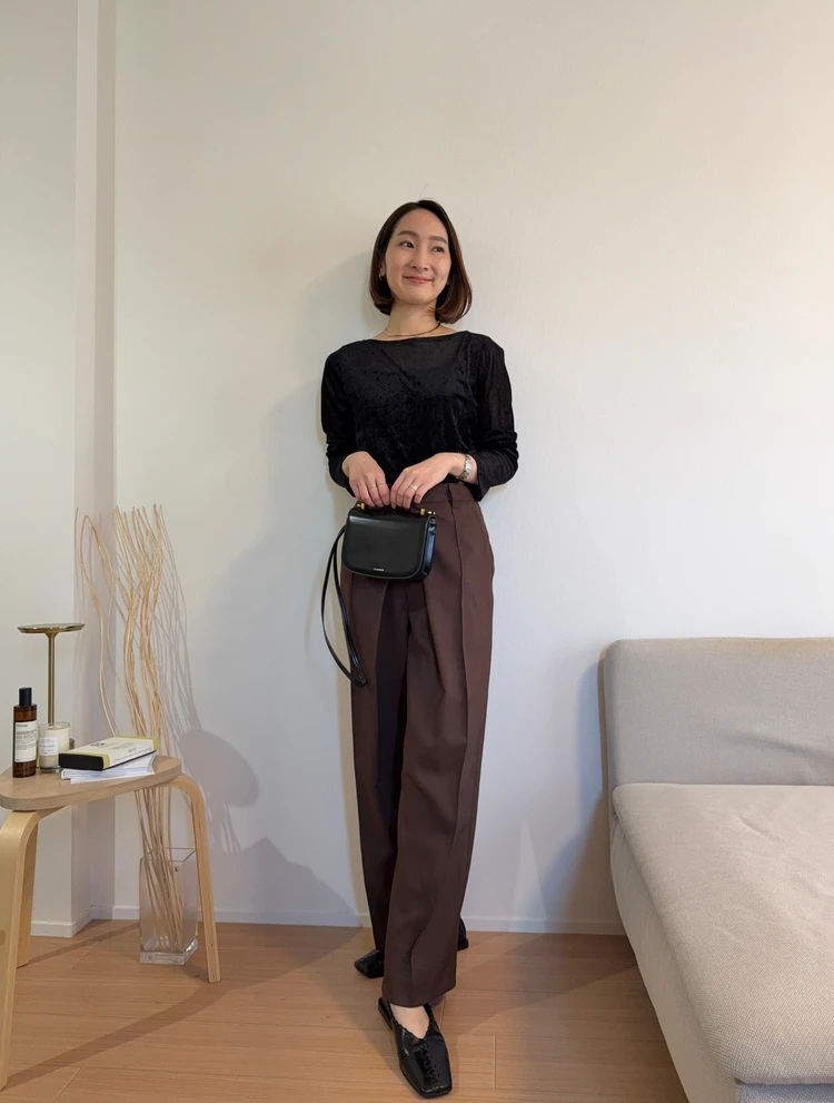 初秋ブラウンコーデ2選|30代シンプル派の着回し術#ファッション部_2