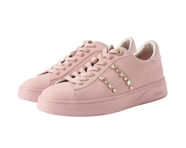 +diana(プラス ダイアナ) ビジュー付きスニーカー ピンク