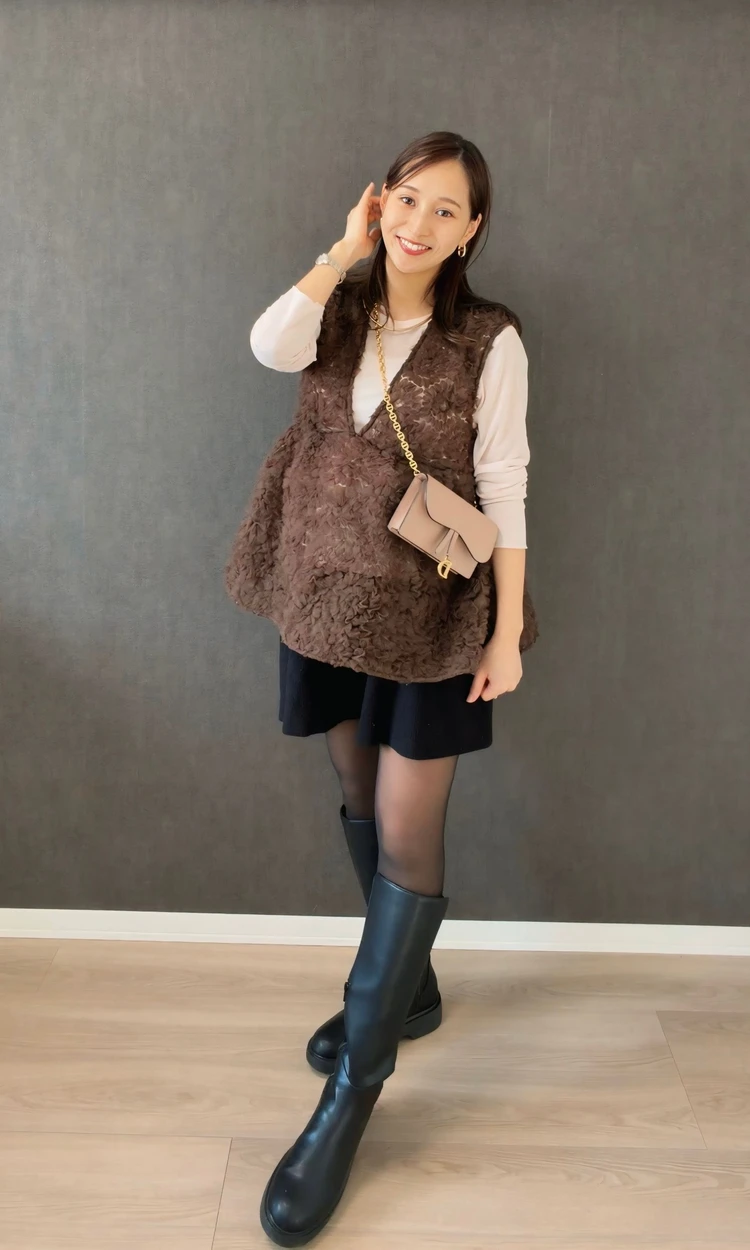 妊娠9ヶ月マタニティコーデ