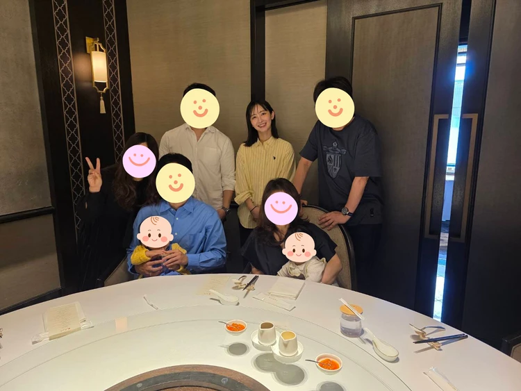 龍天門での食事