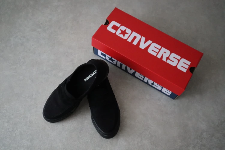 コンバース CONVERSE CXP LOAFER ローファー 通勤 スニーカー ブラックモノクローム