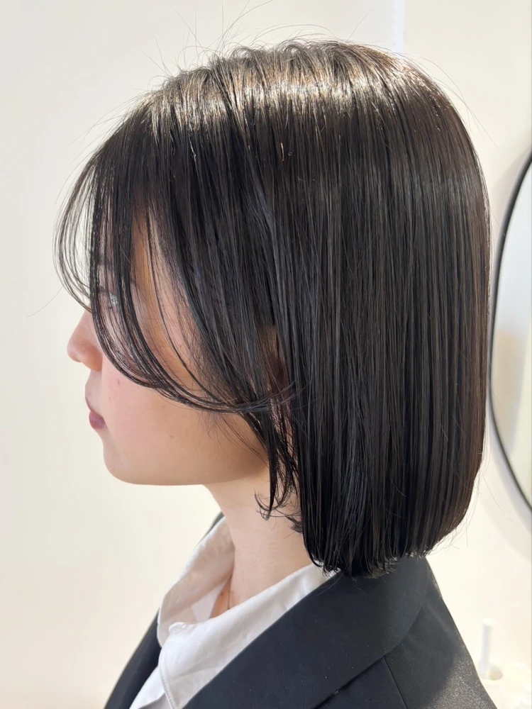 30代 髪型・ボブのサイド