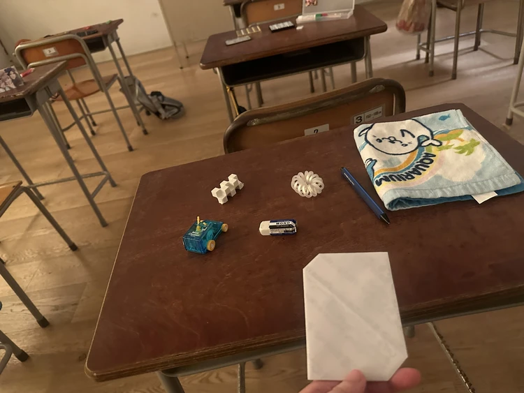 教室でもらった手紙