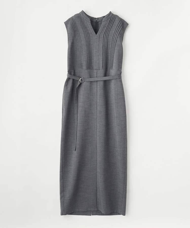 ストラ 【接触冷感・撥水・UVカット】ピンタック入りワンピース ¥26400