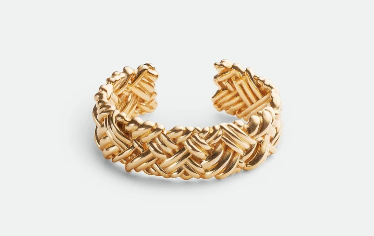 ボッテガ・ヴェネタ イントレチャート ラージ カフ ブレスレット¥403700