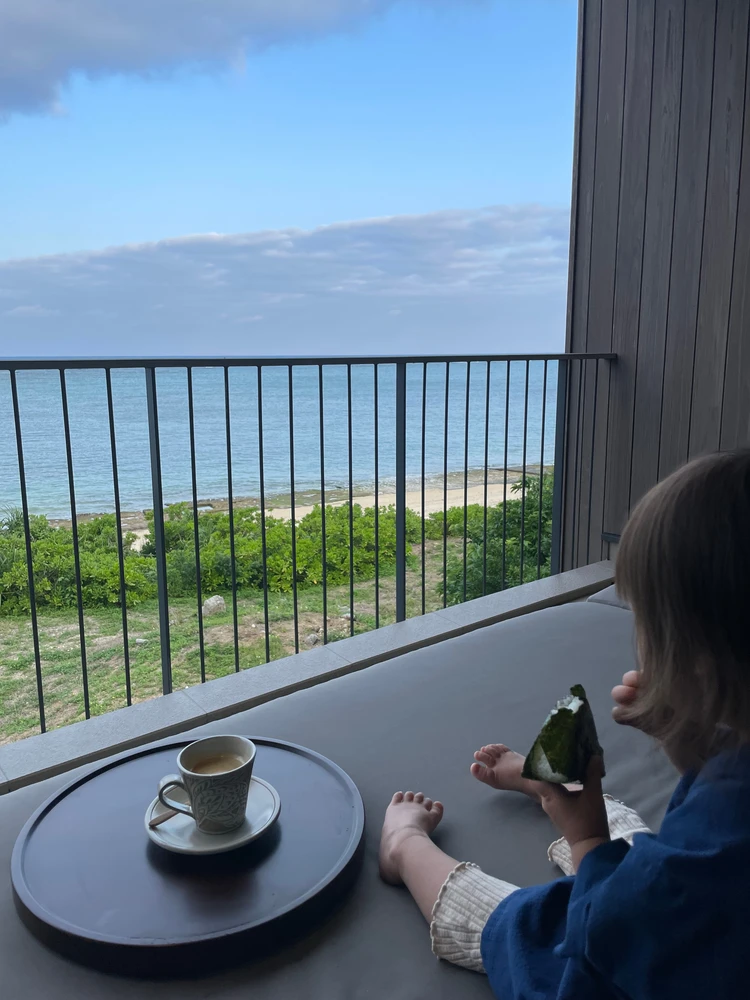 戻って軽食♡とママのコーヒータイム♪