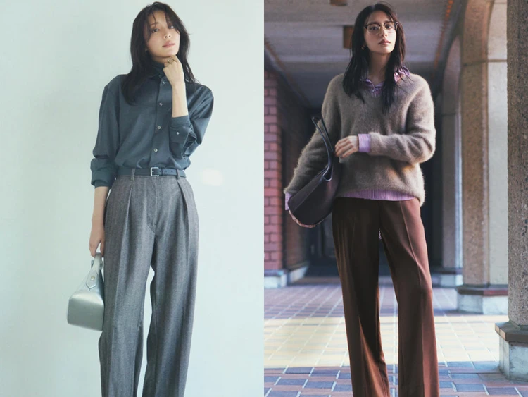 寒い日に大活躍。大人女子「ウールパンツ」コーデ10選。 通勤、オフィス、休日…暖かくてきちんと感のあるパンツが味方。