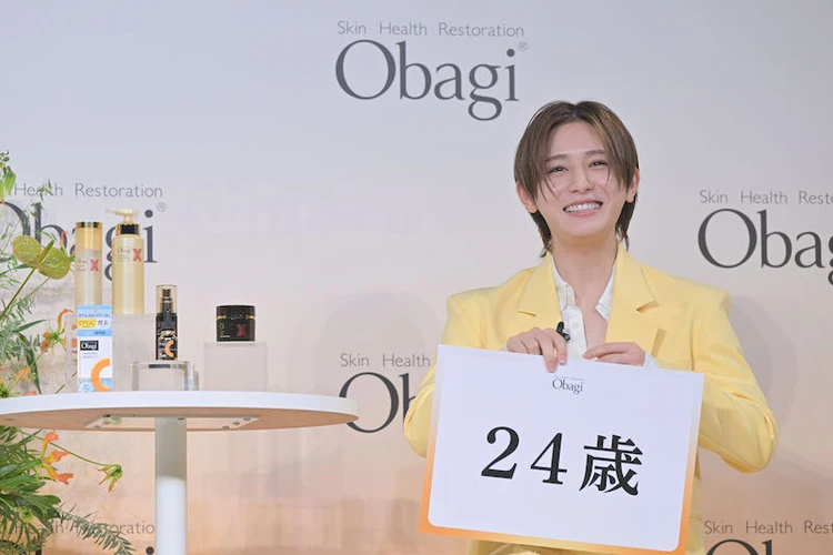 オバジ25thスペシャルメッセンジャーに就任にした山田涼介さんの肌年齢は24歳