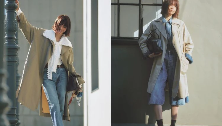 【2026春の最新トレンチ&デニム】選ぶ基準は、体をキレイに見せる、トレンドをのりこなせること!