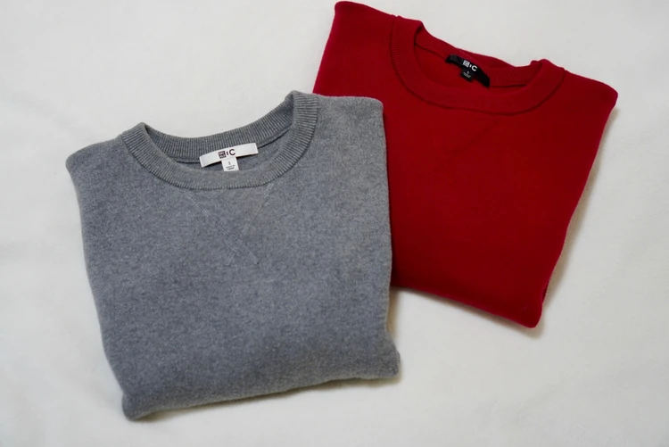 【UNIQLO : C】正直、週3で着てます。スムースコットンクルーネックセーター_1