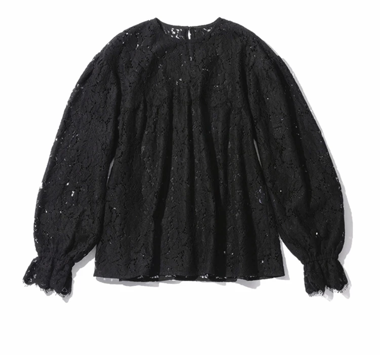 【Marisol 限定】LACE BLOUSE（大人レースブラウス）BLACK