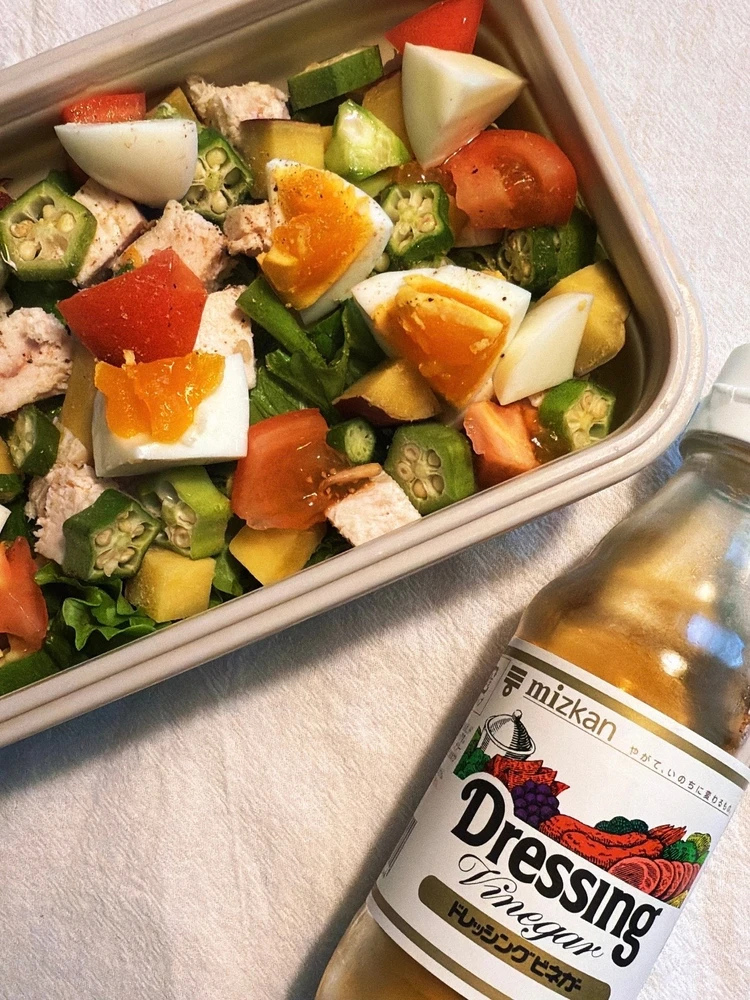 ミツカン ドレッシングビネガーを使ったサラダ