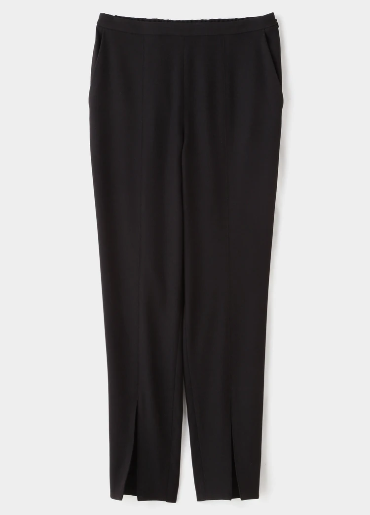 ル フィル 2WAYツイルフロントスリットパンツ ブラック