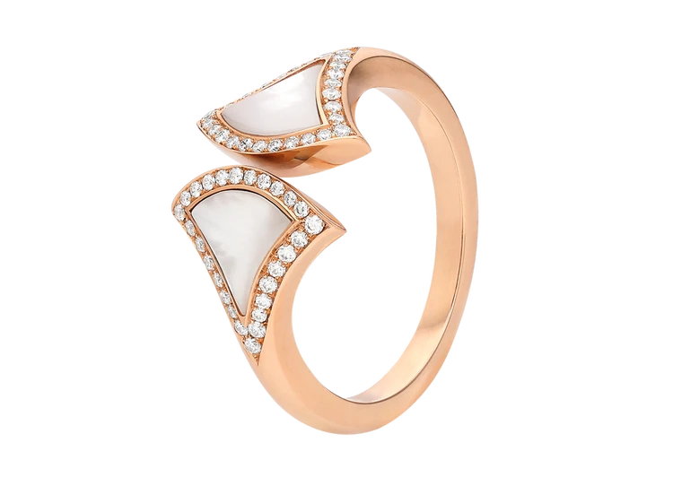 ブルガリ 「ディーヴァ ドリーム」リング(PG×マザー・オブ・パール×DIA)