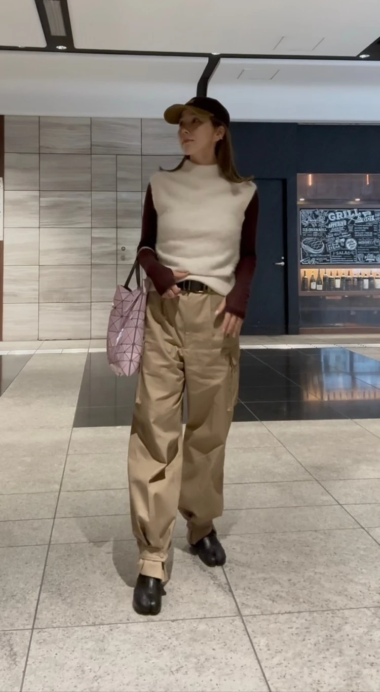 着回し万能！ニットベストのレイヤードコーデ#ファッション部_1