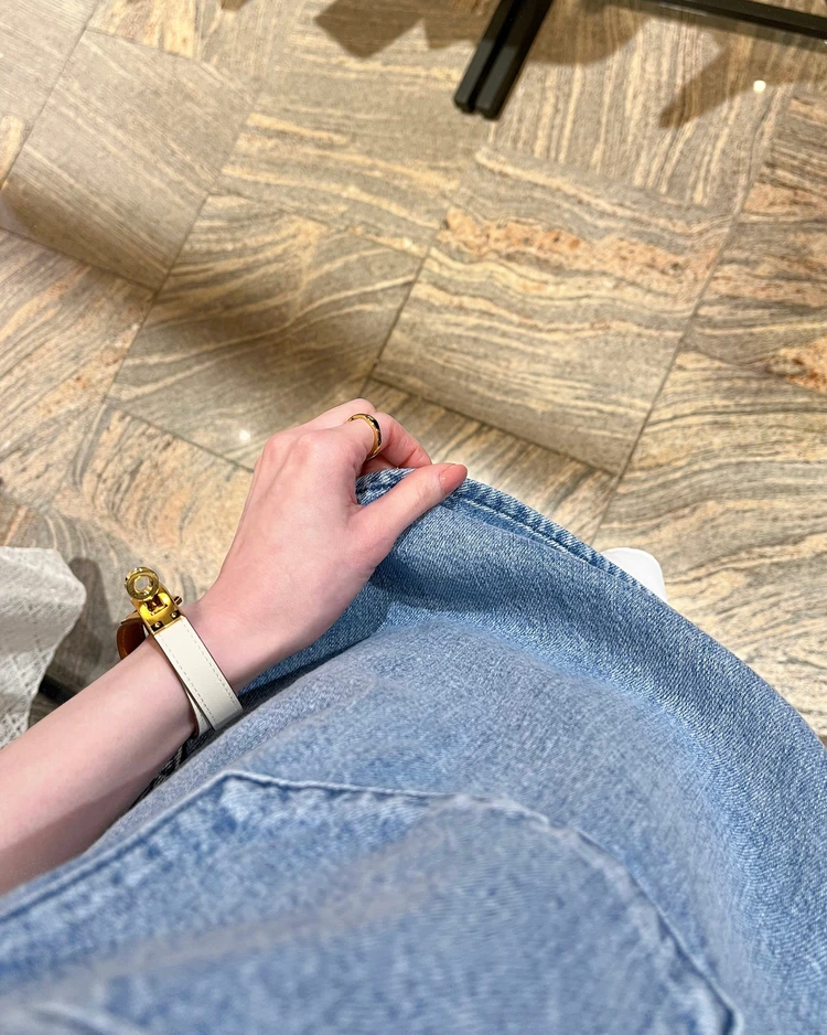 素材のいい　着心地のいい　デニムシャツ　upper hights　uncrave