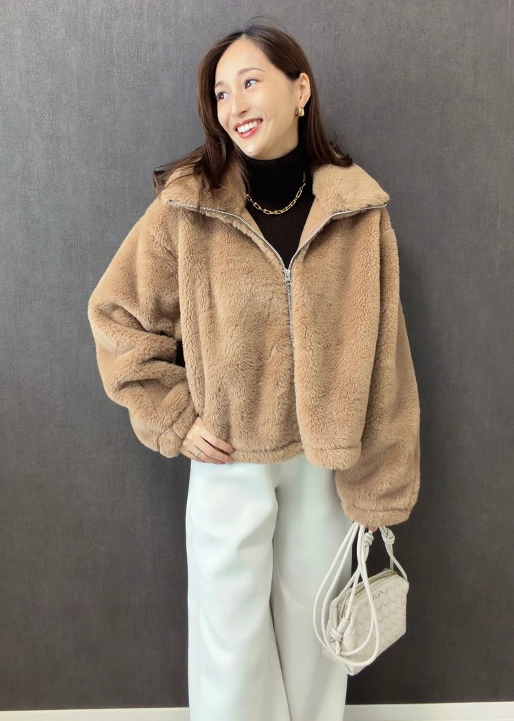 【GU】フラッフィーブルゾン