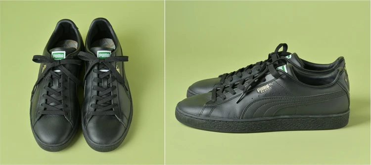 大人気　PUMA スニーカー バレーシューズ　ブラック PUMA（プーマ）】フルレザーなのにU1万円！ 革靴感覚で履ける上質