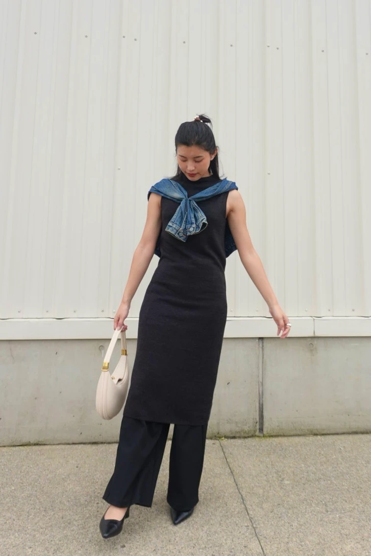 【UNIQLO U】ユニクロコラボ10周年！ダブルフェイスニットワンピース 4,990円_7_2