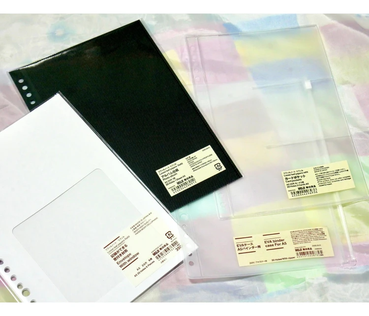 無印良品　リフィルノート　リフィル(カードポケット、窓付き封筒)