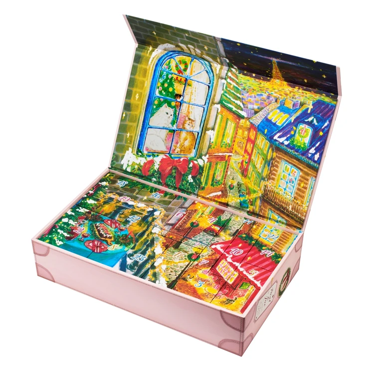 ポール & ジョー ボーテ 2025 クリスマスコレクション クリスマスコフレ ホリデー限定品 アドベントカレンダー ボックスの内側の写真