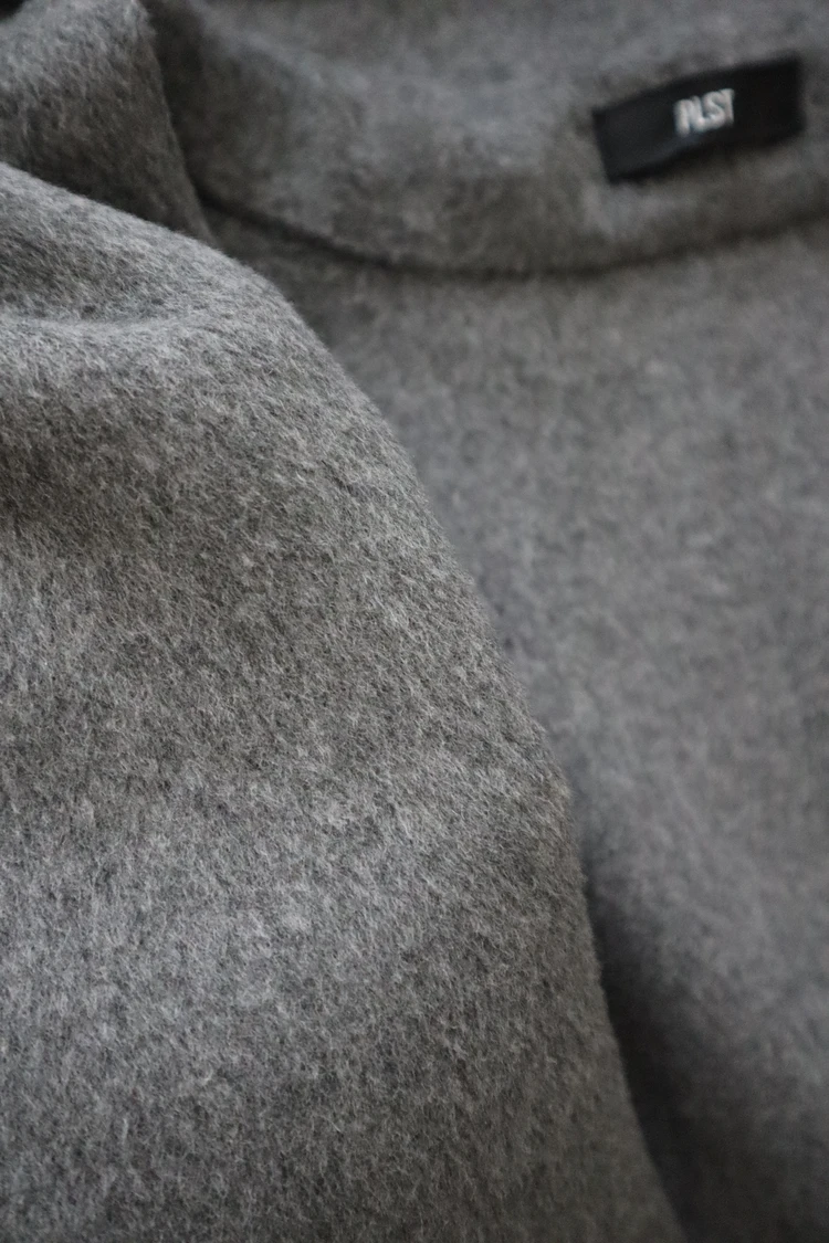 PLST　プラステ　ウールブレンドリバーフーディーコート　アウター　冬