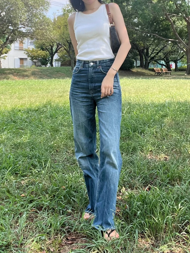 暑すぎる夏に大活躍のUNIQLO（ユニクロ）リブブラトップを使った2コーデ_4