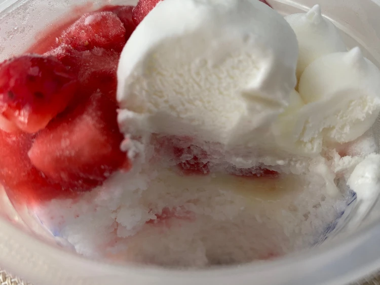 しろくまの中身の写真