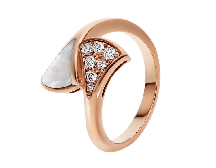 ブルガリ 「ディーヴァ ドリーム」リング(PG×マザー・オブ・パール×DIA)