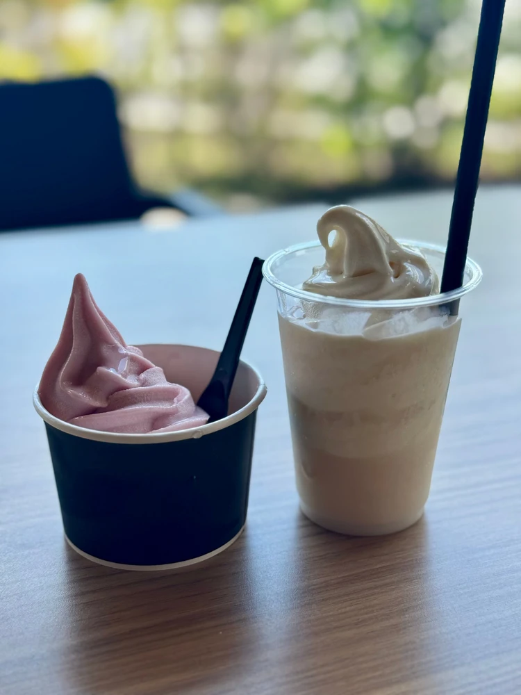 道の駅　甘酒ソフト