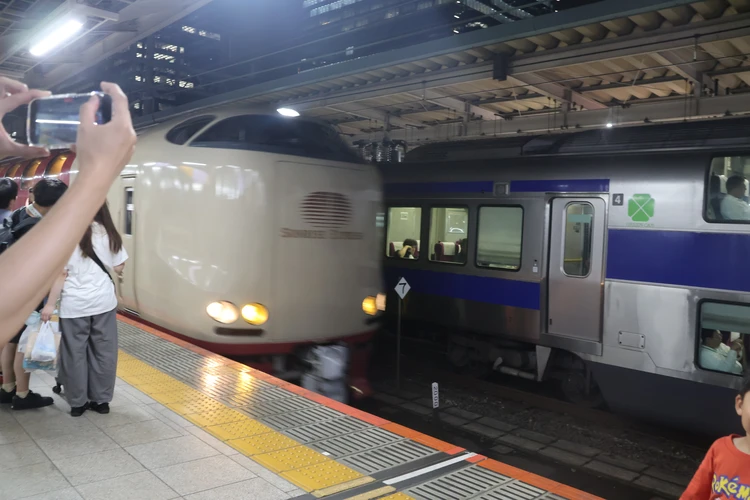 東京駅に入線するサンライズ