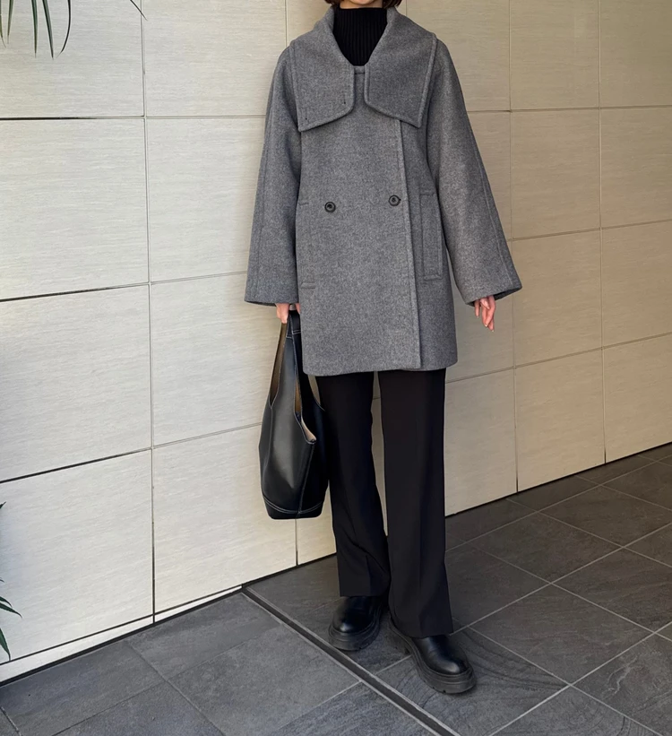  今年のコート・アウターはもう買った？【BABYLONE】（バビロン）のウールPコートが可愛すぎる🩶_6