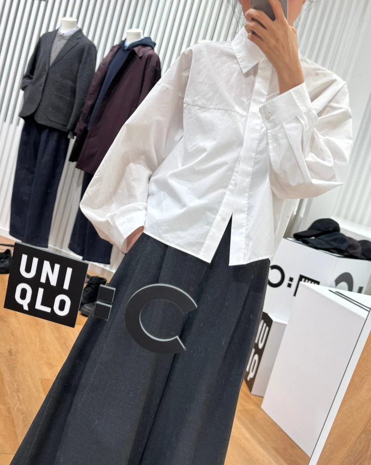 【バズり中！】ユニクロシーの新作「コクーンシャツ」が使える！_1