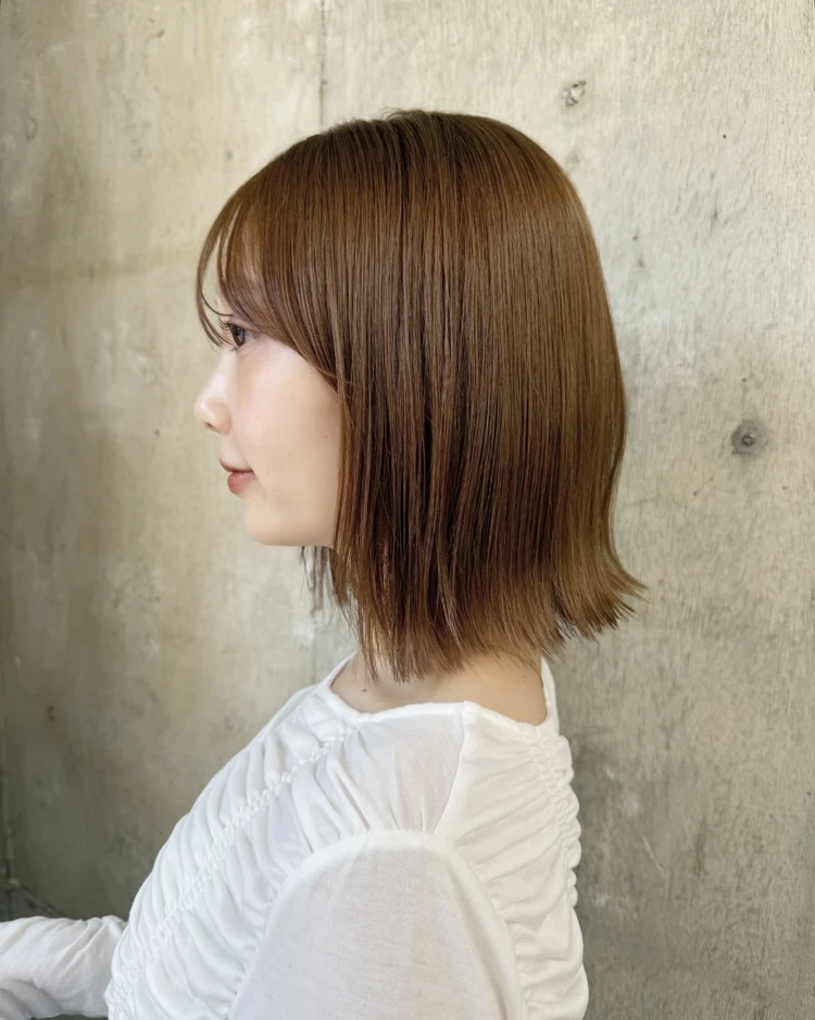 30代 髪型 ボブのサイド