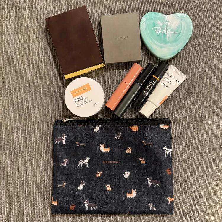 ワンコ柄ポーチ（大）