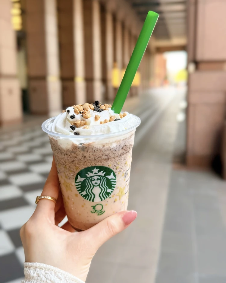 スタバ　期間限定　名作フラペチーノ　チャンキークッキー　新作レポ