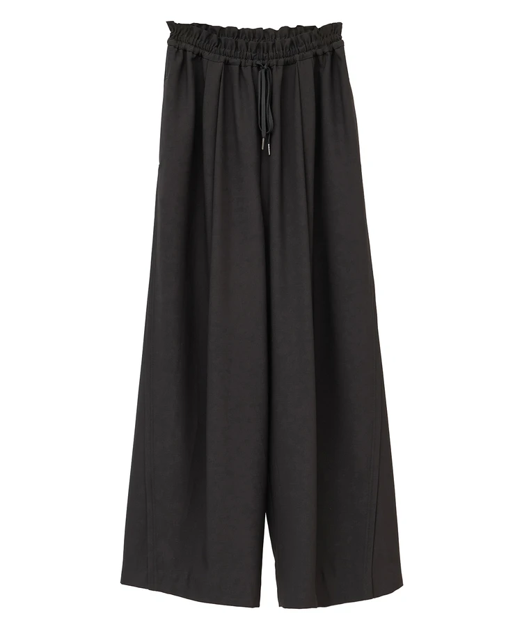 イェッカ ヴェッカ サイドラインイージーワイドパンツ ブラック