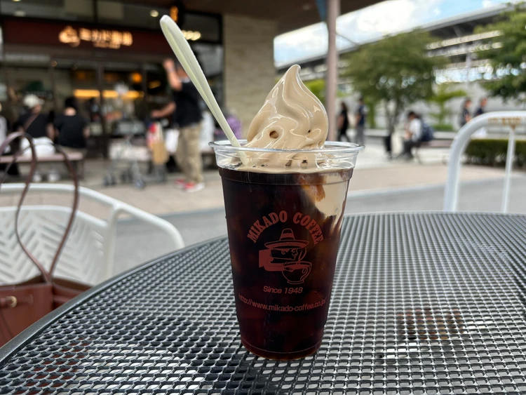 軽井沢にあるミカド珈琲のミカドフロートの写真