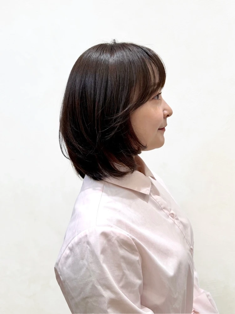30代髪型・ボブのサイド
