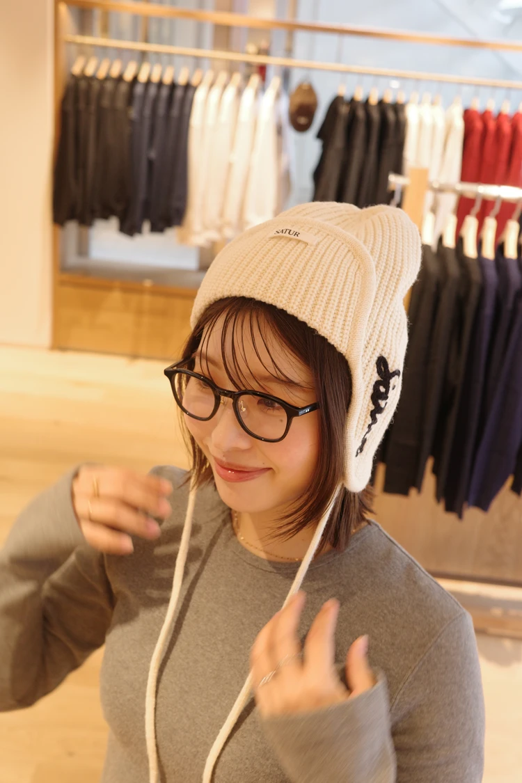 サターニットキャップ　サターニット帽　SATUR ニット帽