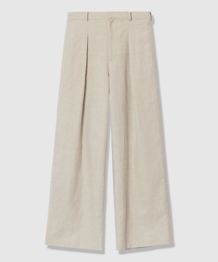 アルアバイル シャークスキンワイドパンツ ¥31900