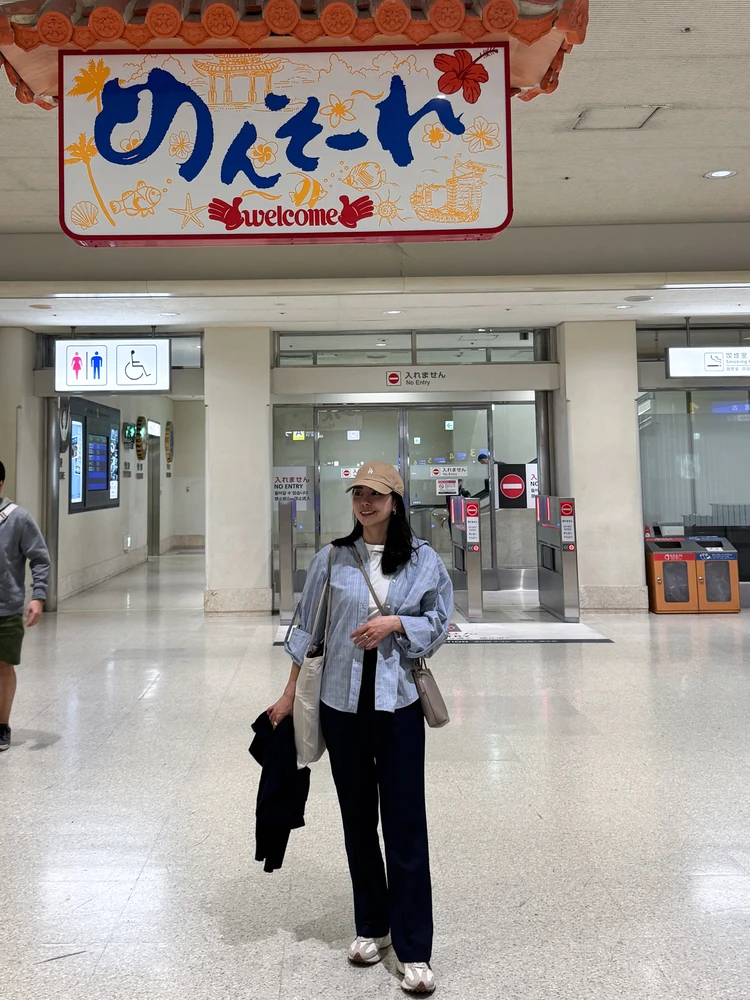 1日目のシャツコーデ