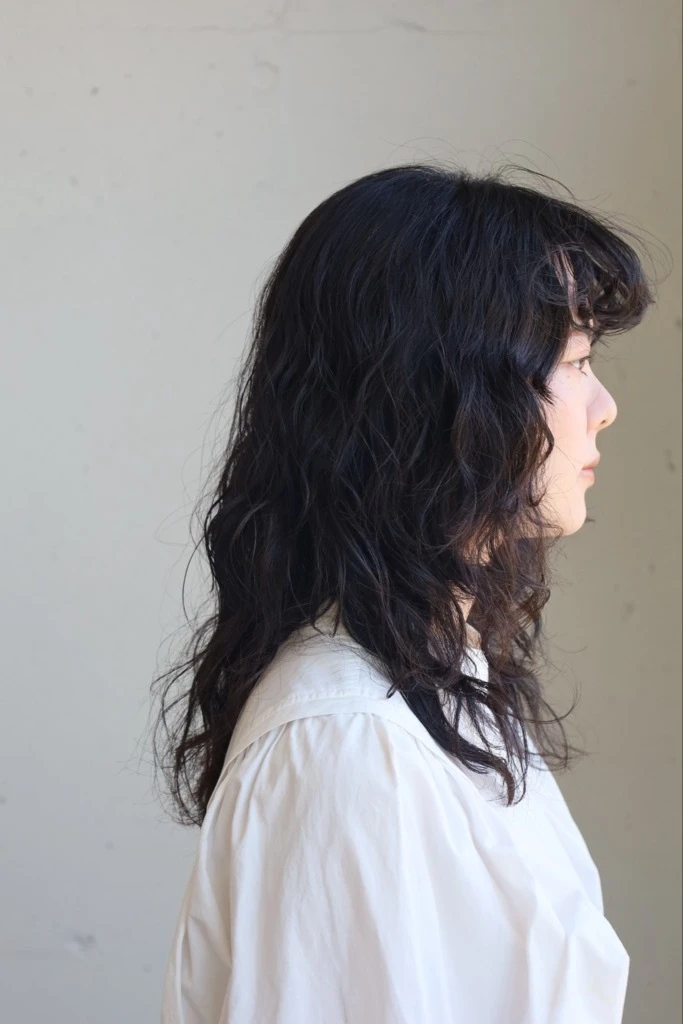 30代ー40代髪型・ロングのサイド