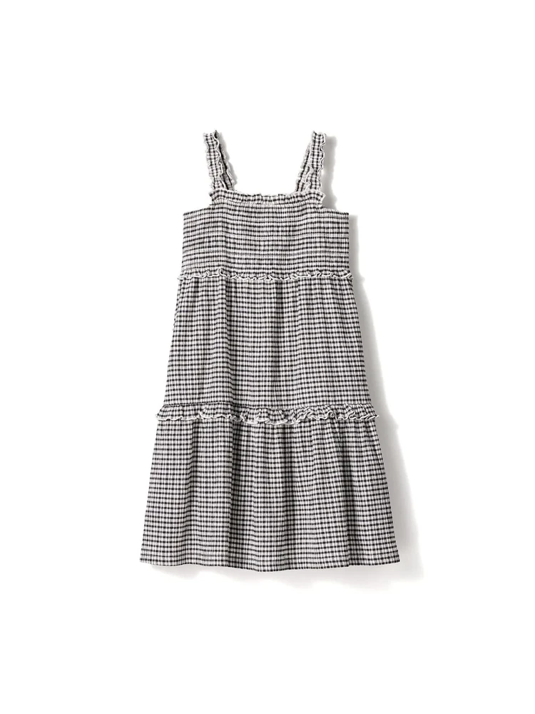 ユニクロ アンド セシリー バンセン GIRLS シャーリングワンピースノースリーブ¥3990