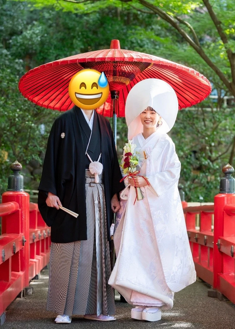 椿山荘　結婚式　和装写真