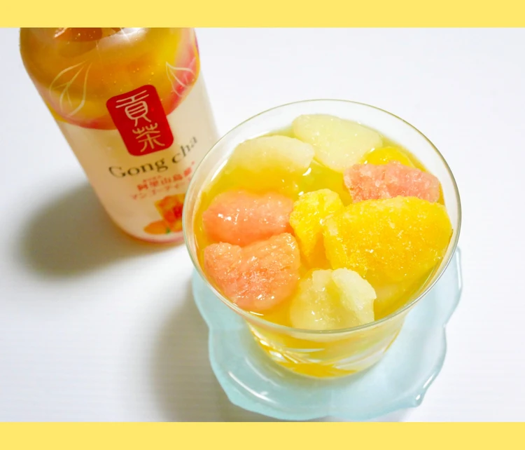 貢茶 (ゴンチャ)「阿里山烏龍マンゴーティーエード」アレンジティー