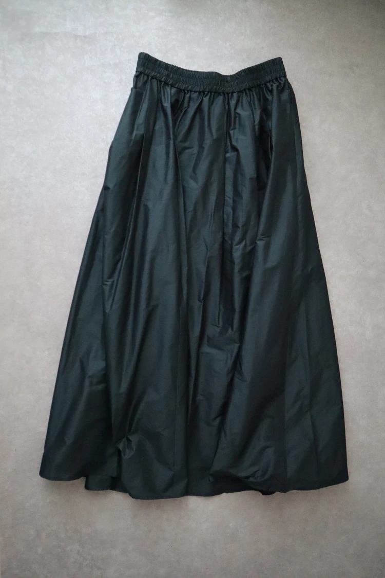 MICA　＆　DEAL　マイカ　ディール　タックギャザーメモリースカート　GREEN